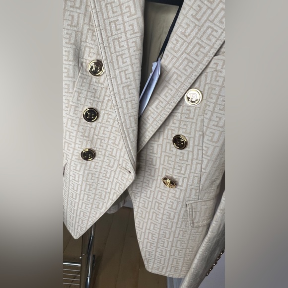 Balmain Jacquard Monogram Blazer - Picture 6 of 16